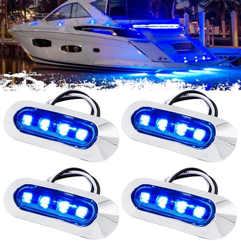 Blue Boat Deck Lights