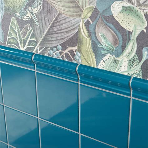 Blue Border Wall Tiles