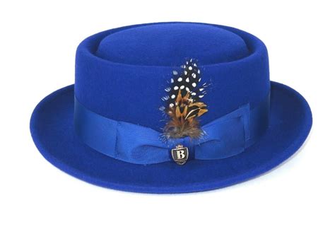 blue bruno capelo greek hat large size