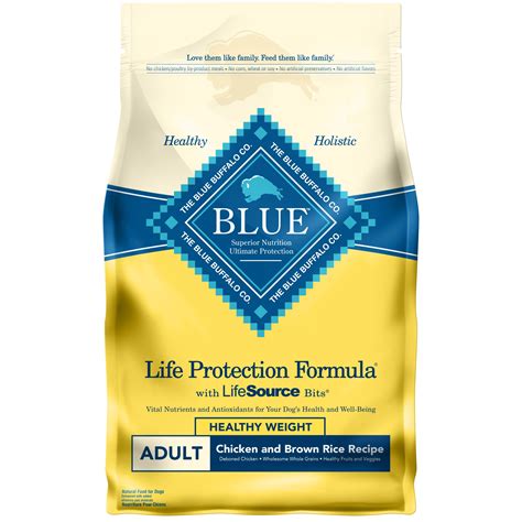 blue buffalo healthy weight adult dog food