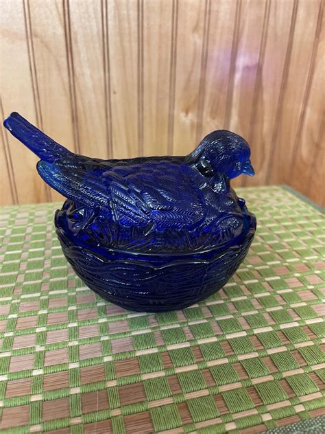 Blue Candy Dish Bird