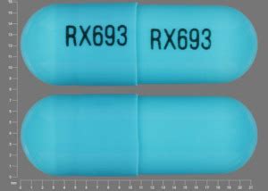 blue capsule with rx693