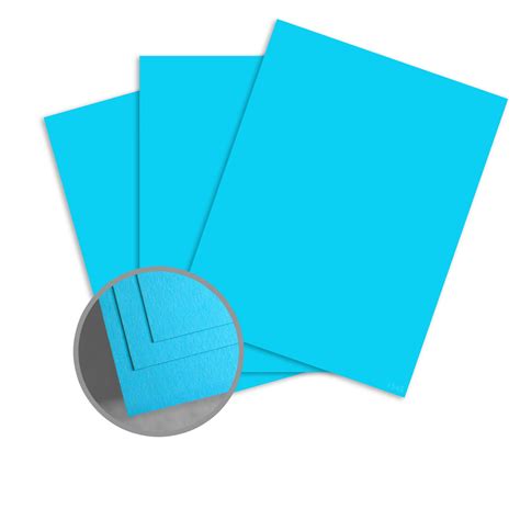 blue card stock paper