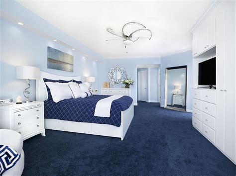 Blue Carpet Bedroom