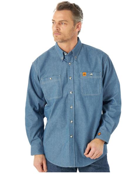 blue chambray work shirts