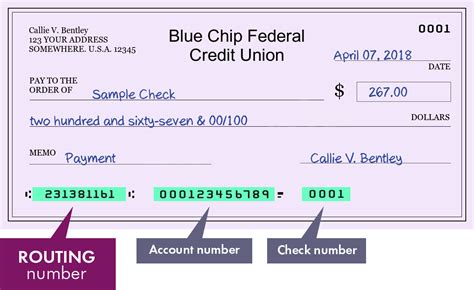 blue chip fcu routing number