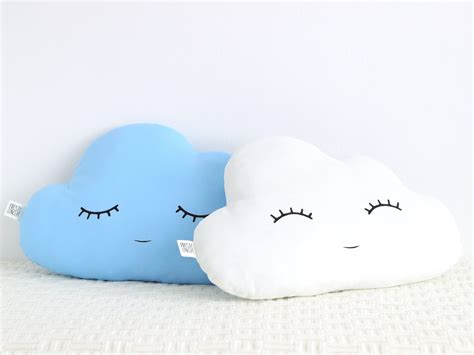 blue cloud pillow