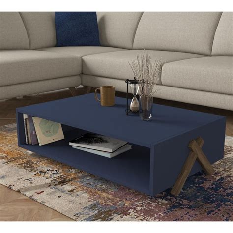 Blue Coffee Table With Storage