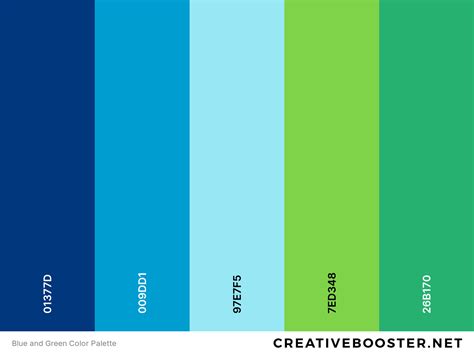 blue color palette html