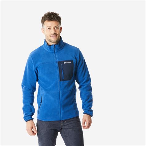 blue columbia fleece jacket