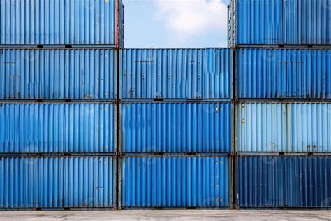Blue Container Shipping