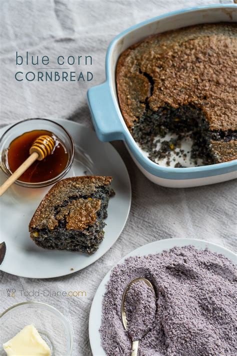 Blue Corn Cornbread No Flour