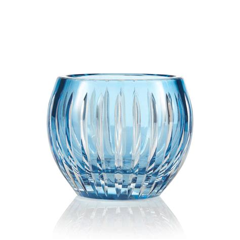 Blue Crystal Tea Light Holders