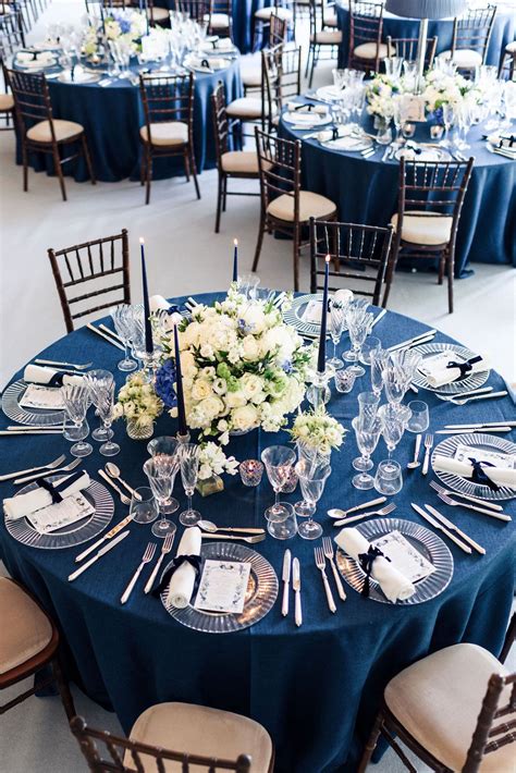 Blue Decorations Table