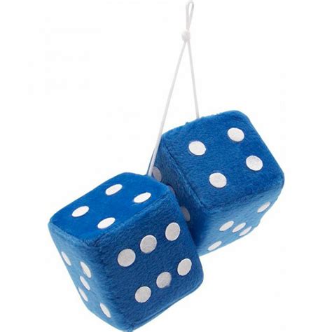 Blue Dice For Car