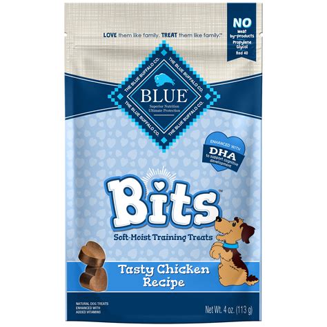 blue dog treats bits