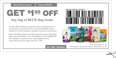 blue dog treats coupon