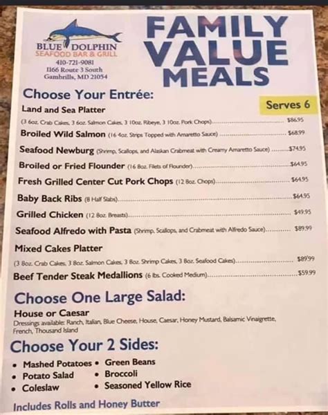 Unveil the Ocean's Delight: Blue Dolphin Menu's mouth-watering seafood extravaganza