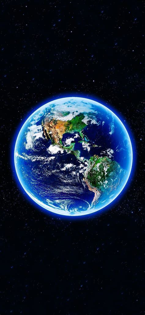 Blue Earth Iphone Background