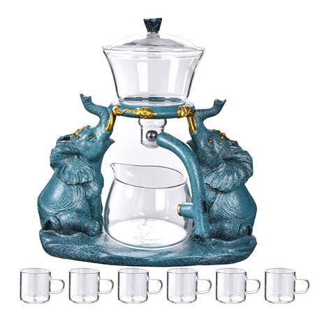 Blue Elephant Tea Set