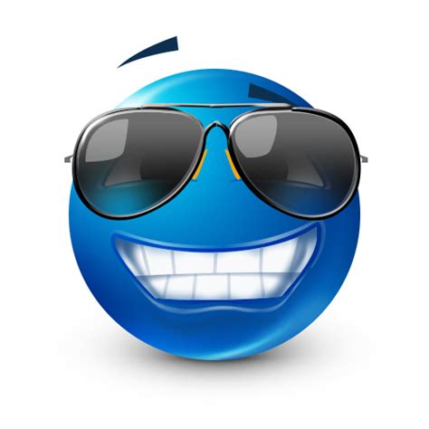 blue emoji guy smiling
