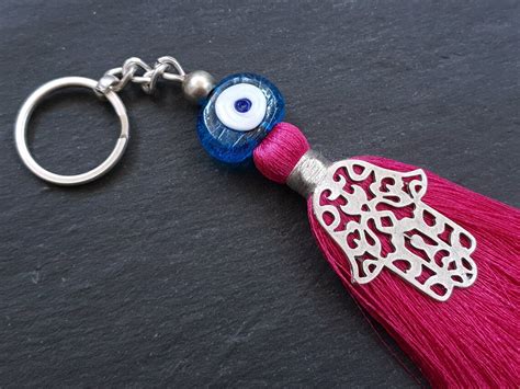 Blue Evil Eye Key Chain