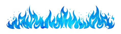 Blue Flames Stencils Printable