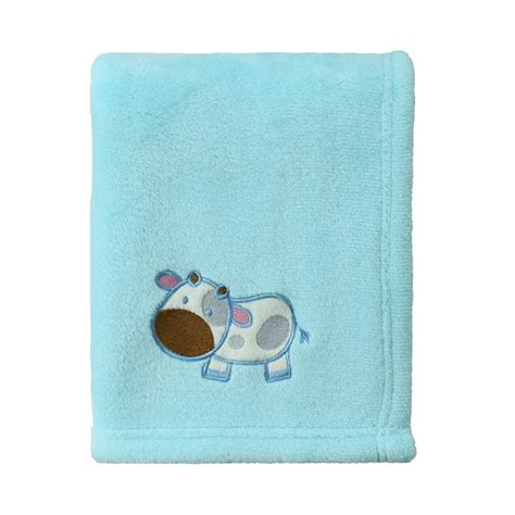 Blue Fleece Stroller Blanket