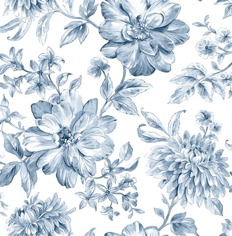 Blue Floral Background