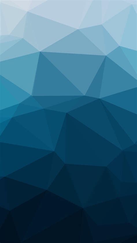 Blue Geometric Iphone Wallpaper