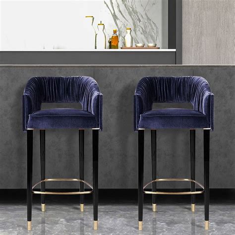 Blue Gray Bar Stools
