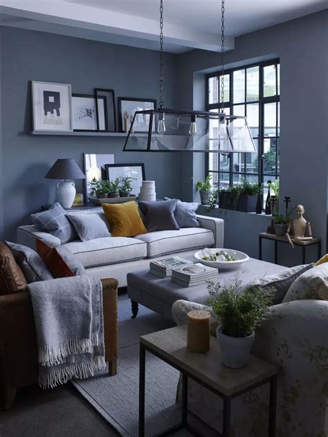 Small living room ideas Small living room decor, Blue grey living