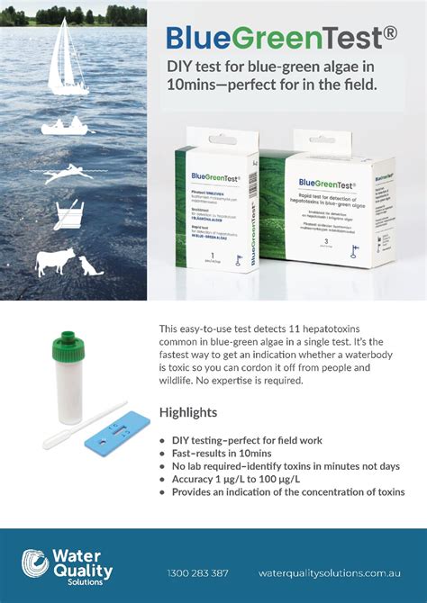blue green algae test strips