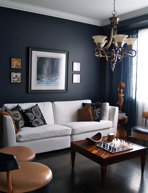 blue grey living room walls