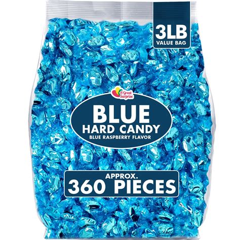blue hard candy