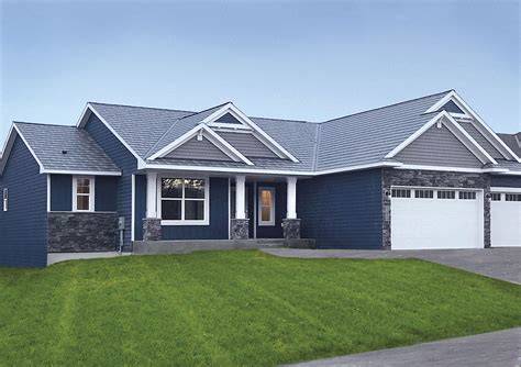 Blue Cottage Home Roof Custom Shingles