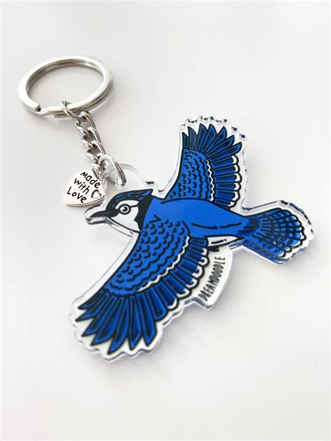 Blue Jay Keychain