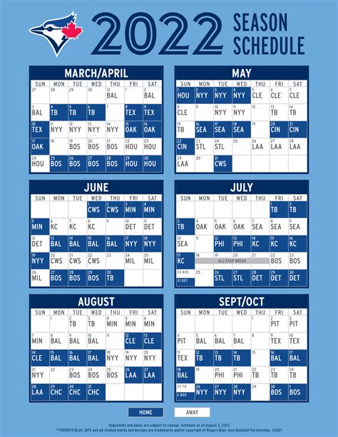 blue jays august schedule