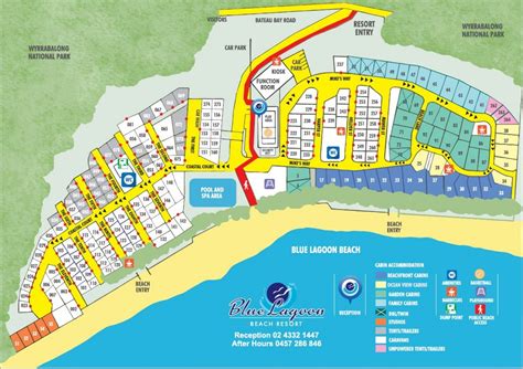 blue lagoon beach resort park map