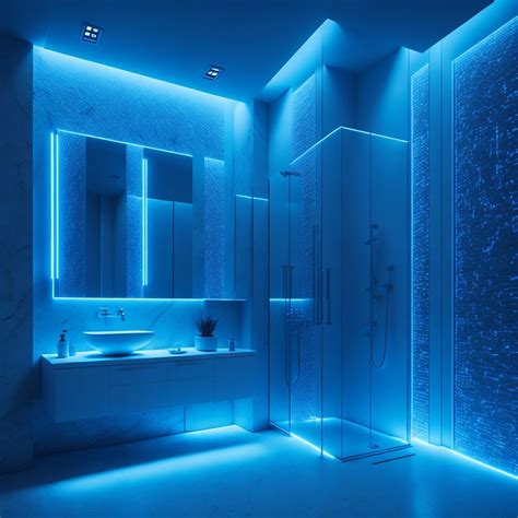 Blue Led Bathroom Lights