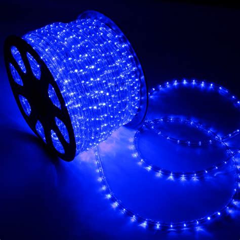 blue led rope lights outdoor