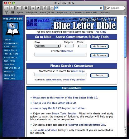 blue letter bible classic