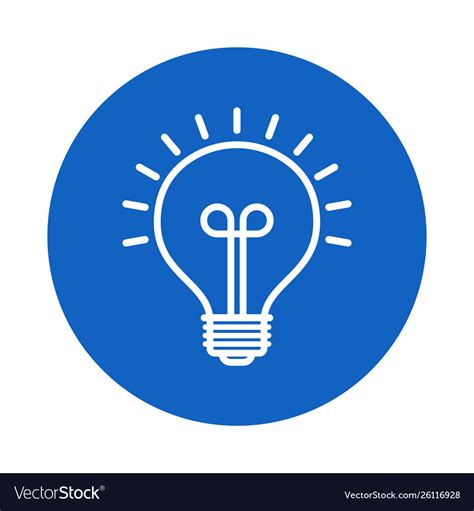 Blue Light Bulb Icon