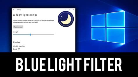 Blue Light Filter Not Working Windows 10