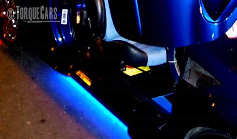 Blue Lights Under Car