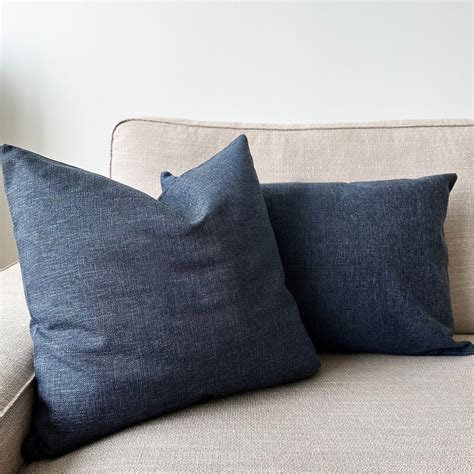 Blue Linen Pillows