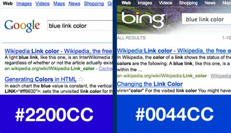 blue link color code