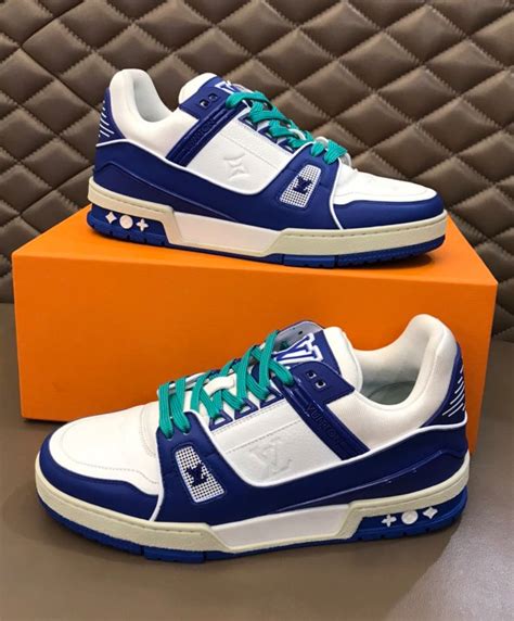 blue louis vuitton sneakers