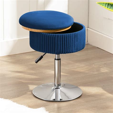 Blue Makeup Stool