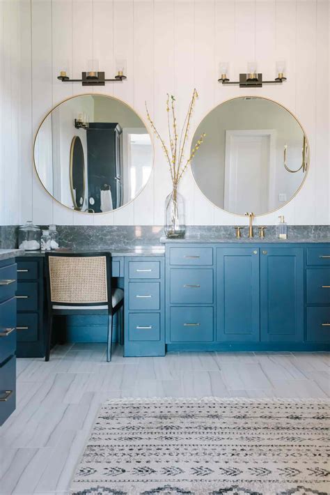 Blue Makeup Vanity Bathroom